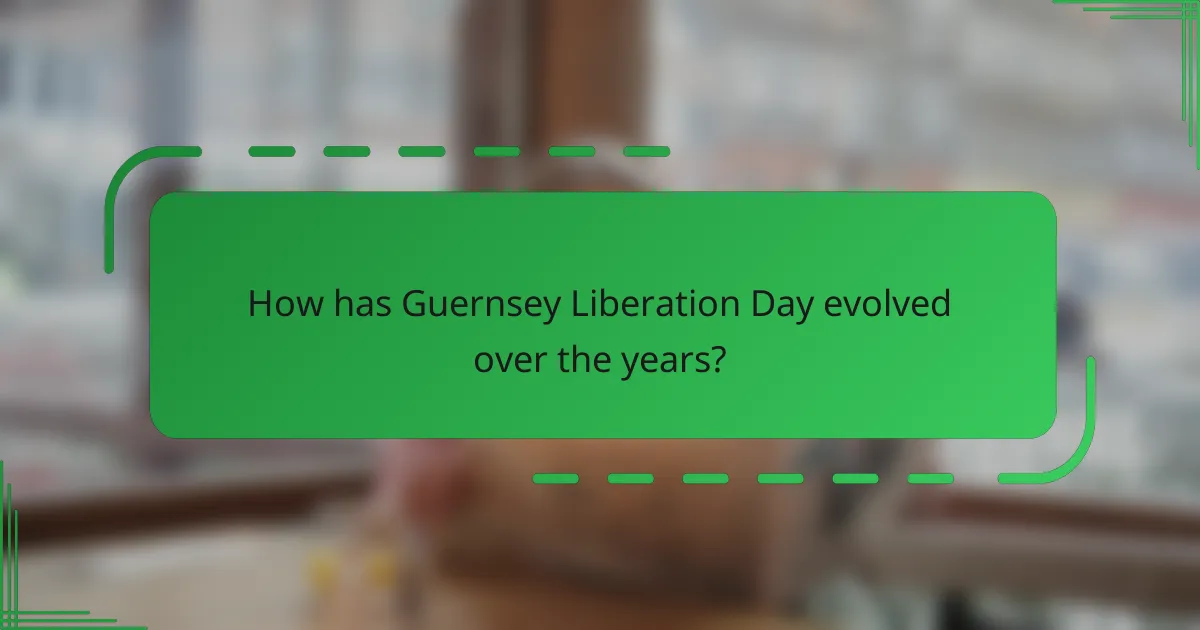 How has Guernsey Liberation Day evolved over the years?