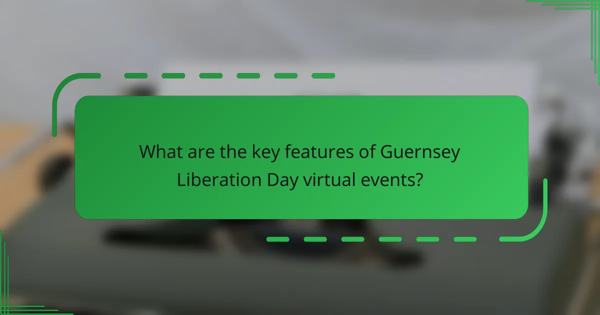 What are the key features of Guernsey Liberation Day virtual events?